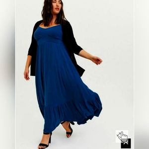 Torrid size 2x Jersey knit Navy maxi dress